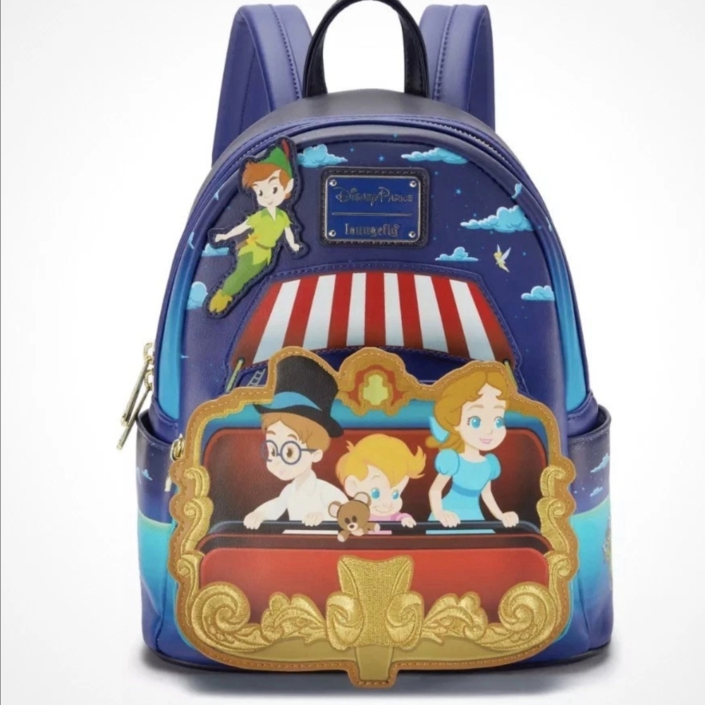 Loungefly Disney Peter Pan Family Mini Backpack - Purple